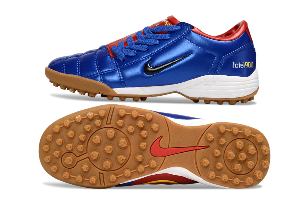 Chuteira Nike Total 90 Society - Azul/Vermelho