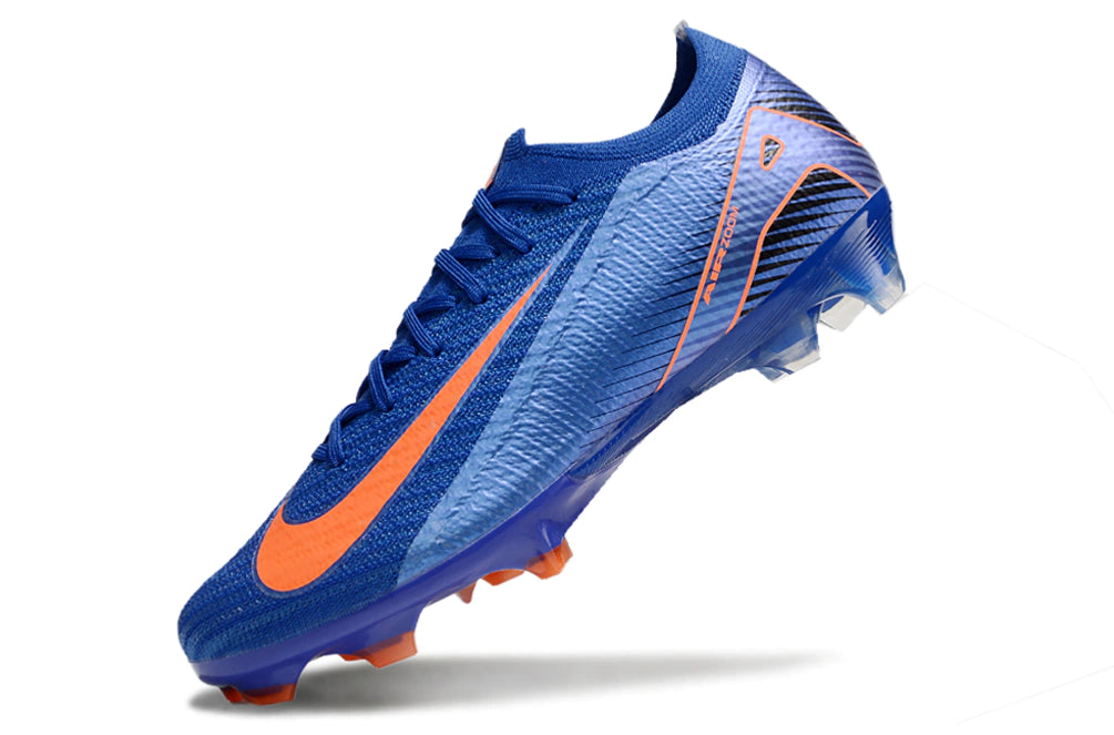 Chuteira Nike Air Zoom Mercurial Vapor 16 Elite FG - Azul/Laranja