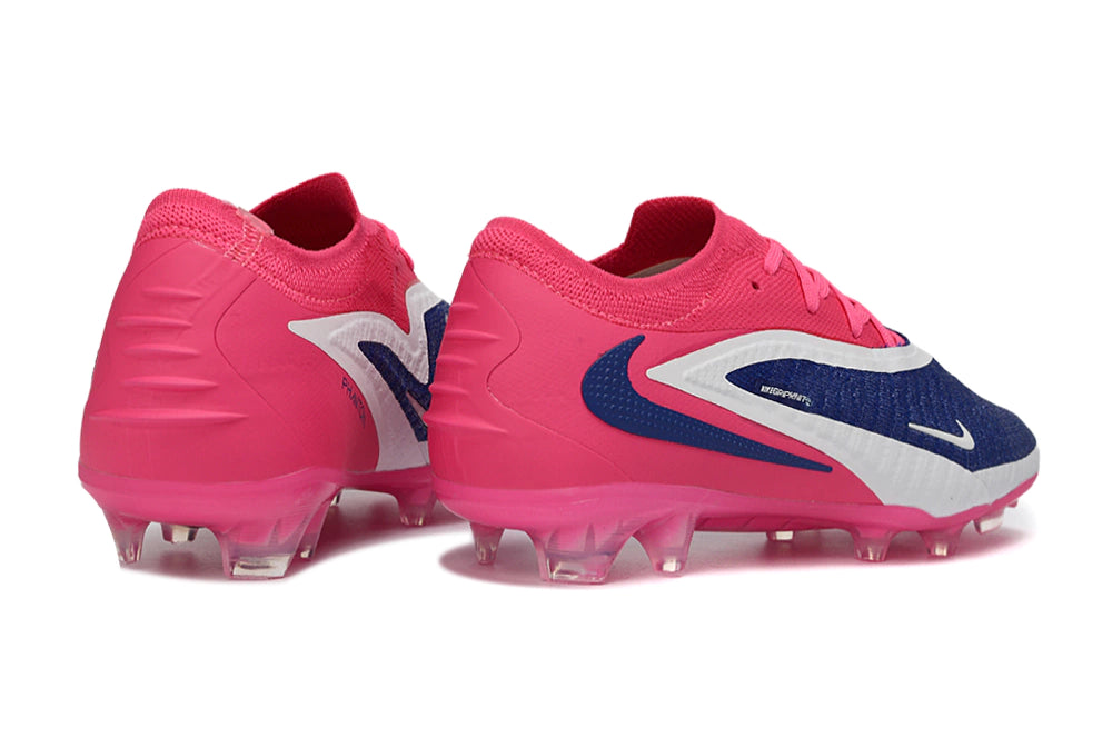 Chuteira Campo NIKE Phantom 6 Elite FG - Rosa/Azul