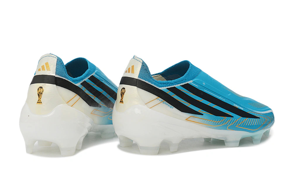 Chuteira Adidas F50 Hyperfast Laceless FG - Azul