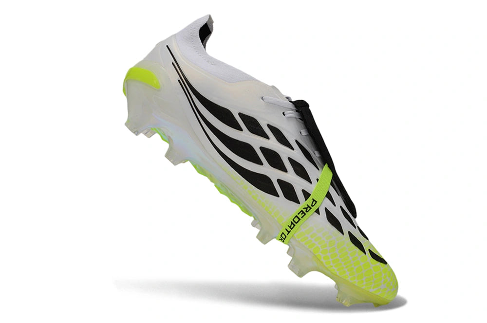 Chuteira Adidas Predator Tongue 26 Elite FG - Branco/Verde