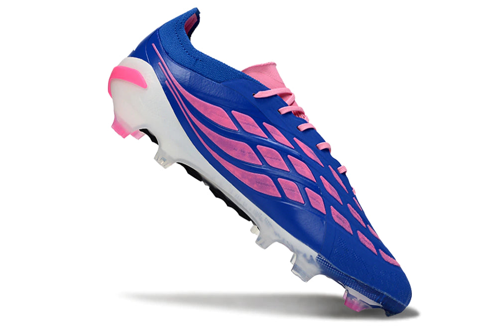 Chuteira Adidas Predator Elite 26 Campo FG - Azul/Rosa