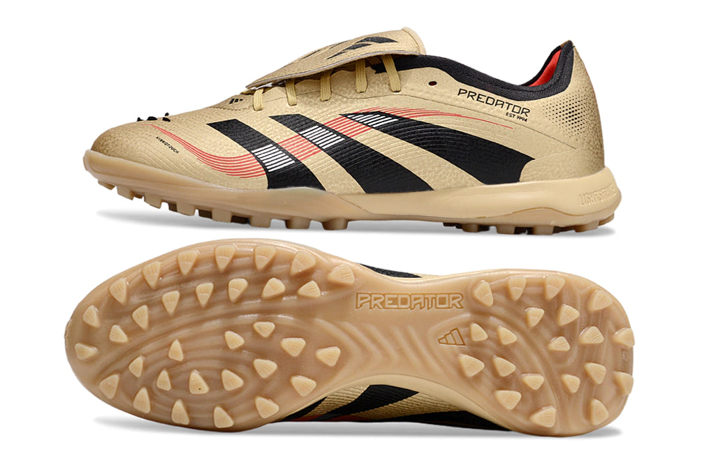 Chuteira Adidas Predator Tongue Elite 25 Society - Marrom/Preto