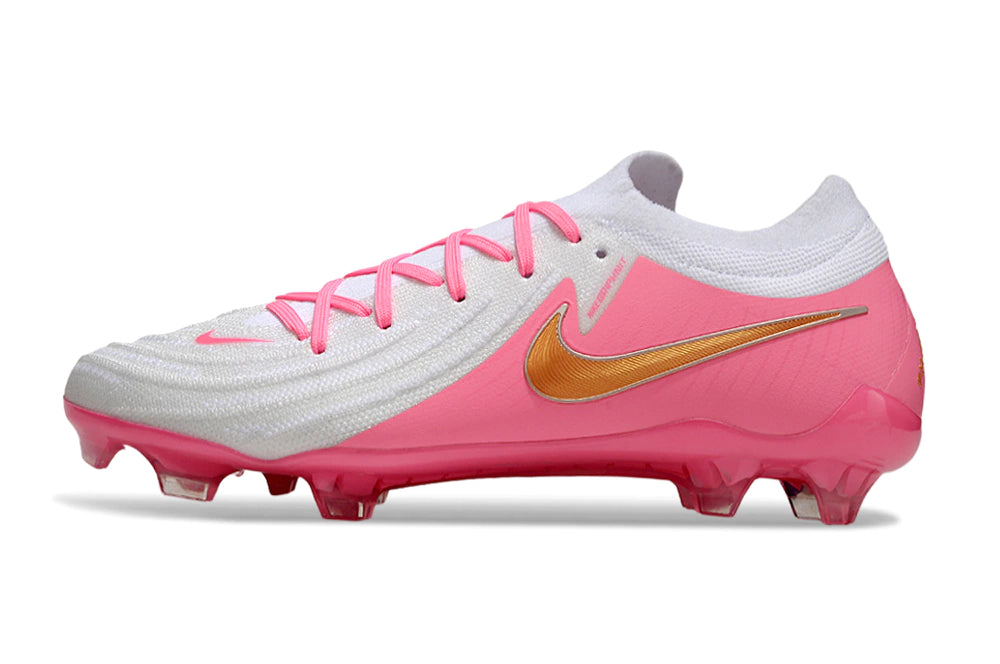 Chuteira Nike Phantom GX2 Elite Campo FG - Branco/Rosa