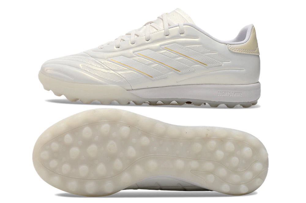 Chuteira Adidas Copa Pure.1 Society - Branco/Amarelo