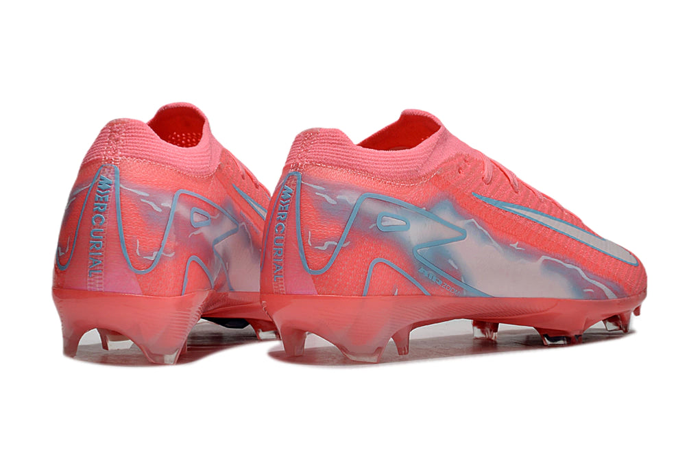 Chuteira Nike Air Zoom Mercurial Vapor 16 Elite FG - Rosa/Branco/Azul