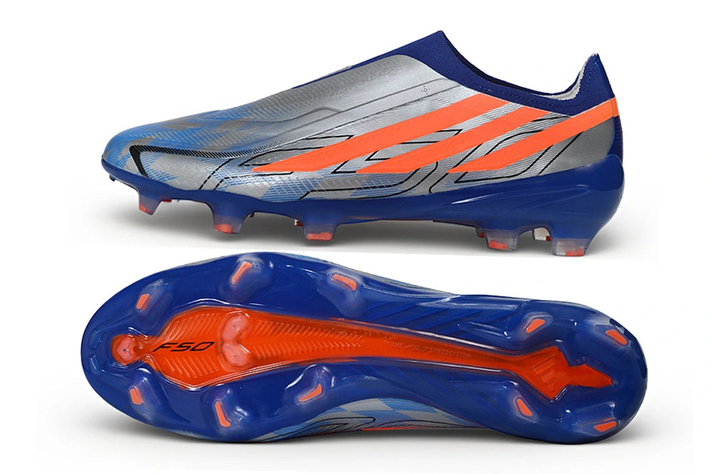 Chuteira Adidas F50 Hyperfast Laceless FG - Azul