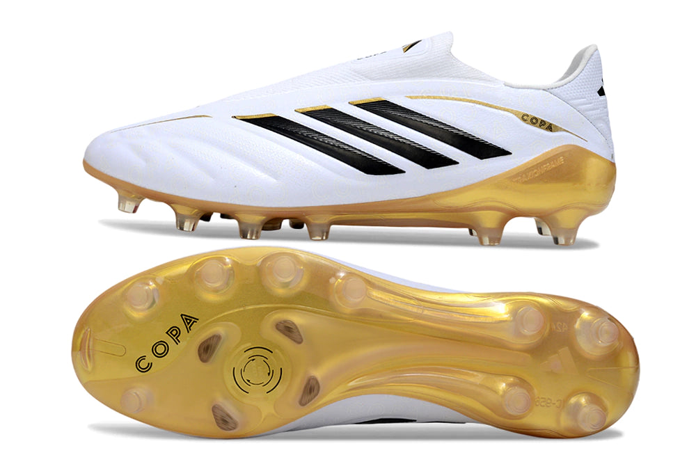 Chuteira Adidas Copa Pure 4 Laceless Elite Campo - Dourada
