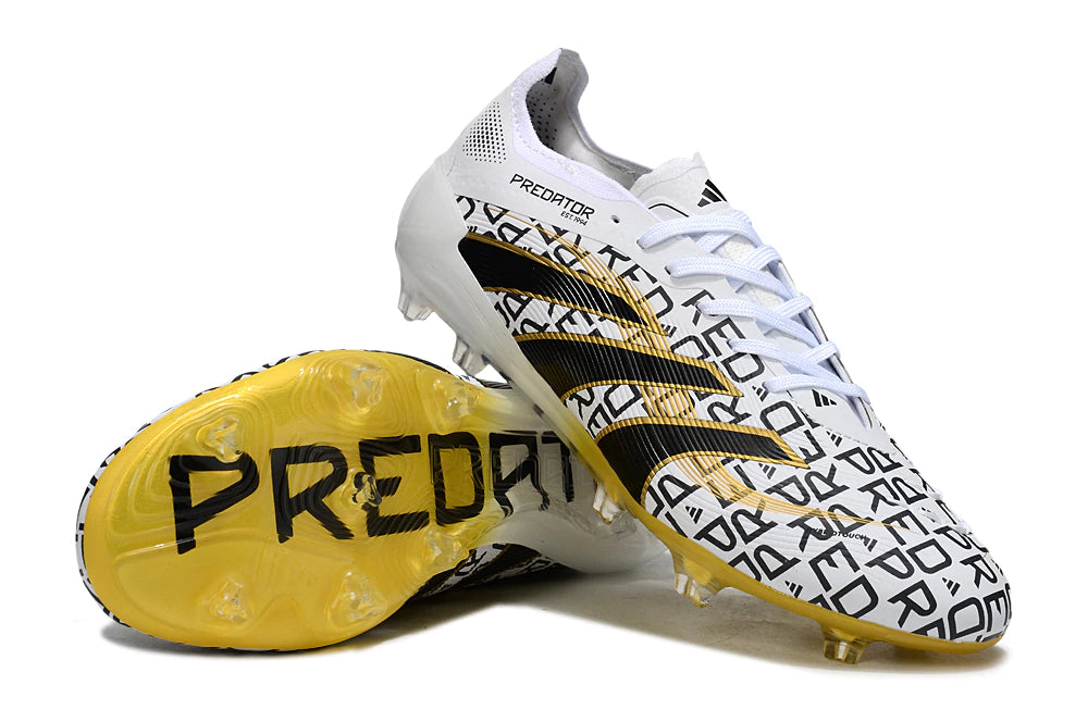 Chuteira Adidas Predator Elite 25 Campo FG - Branco/Preto