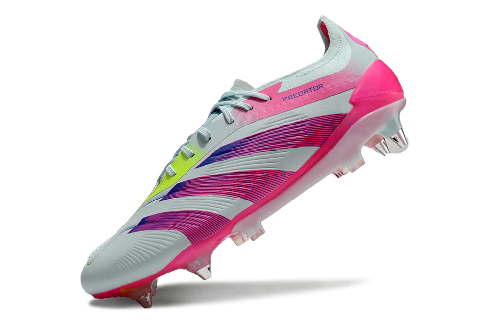 Chuteira Adidas Predator Elite SG - Azul/Rosa