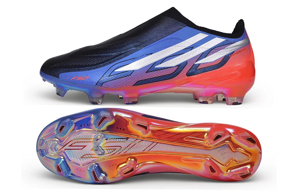 Chuteira Adidas F50 Hyperfast Laceless FG - Roxo/Preto