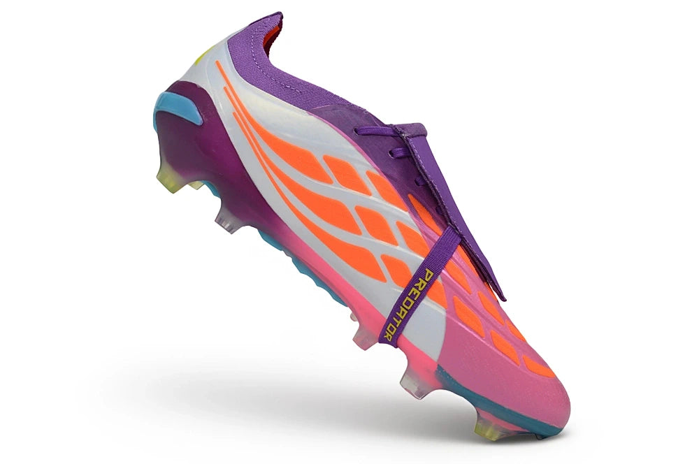 Chuteira Adidas Predator Tongue 26 Elite FG - Rosa
