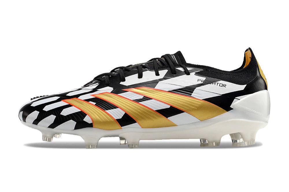 Chuteira Adidas Predator Elite Campo FG - Branco/Preto