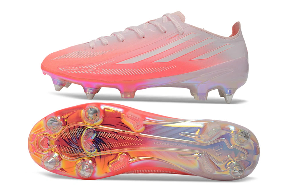 Chuteira Adidas F50 HyperFast SG - Rosa
