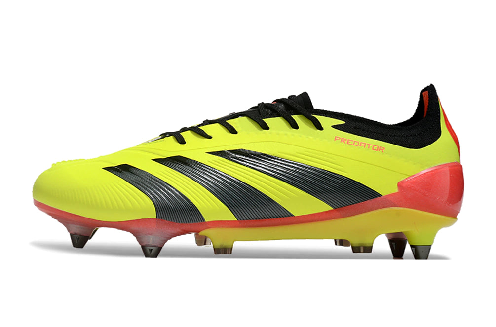 Chuteira Adidas Predator Elite SG - Amarelo/Preto/Laranja