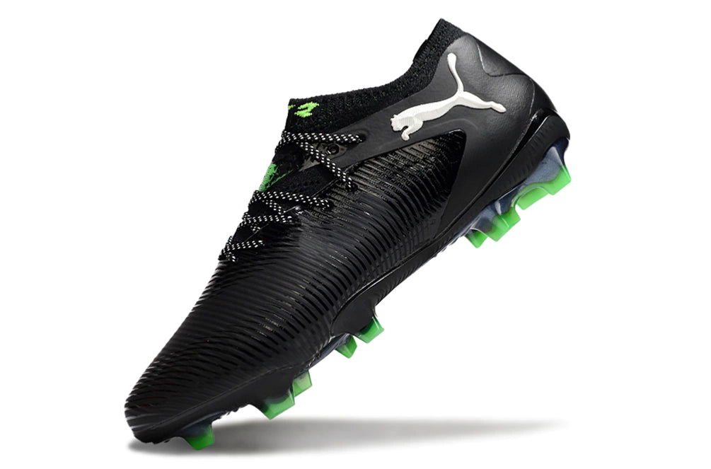 Chuteira Puma Future 8 Ultimate Low Campo FG - Preto/Verde