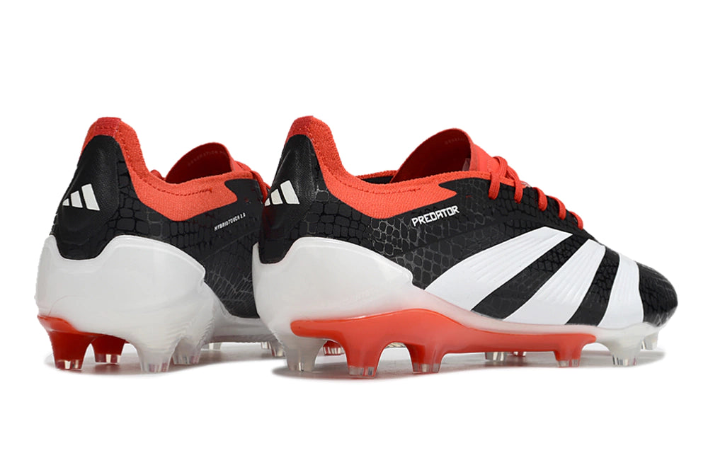 Chuteira Adidas Predator Elite Campo FG - Preto/Vermelho
