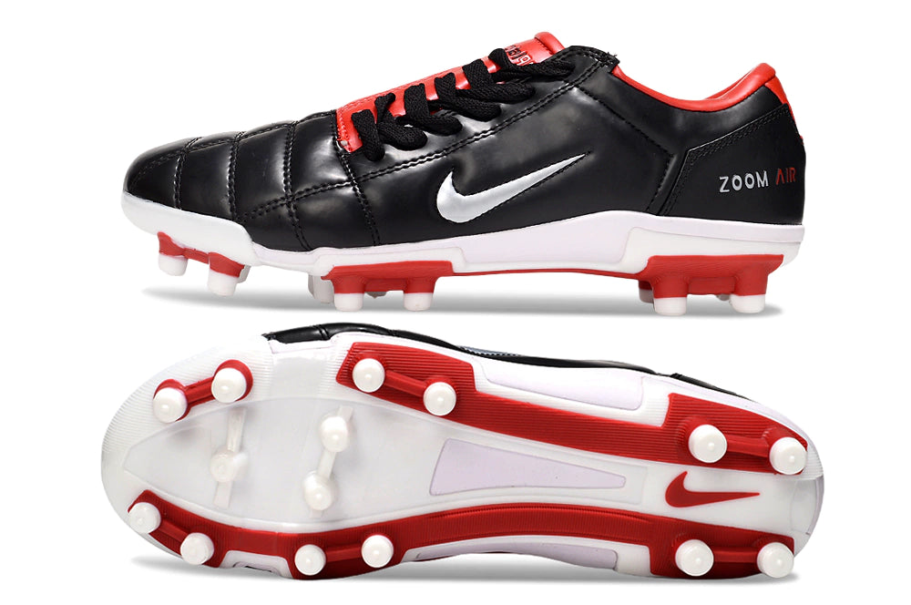Chuteira Nike Total 90 Campo - Preto/Vermelho