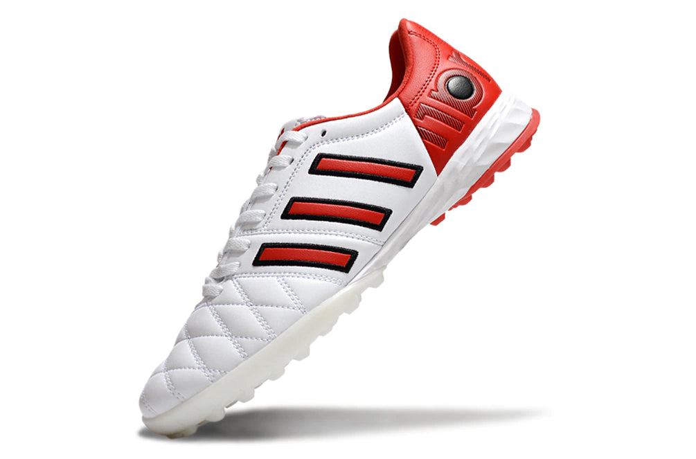 Chuteira Adidas Adipure 11 Pro Society TF - Branco/Vermelho