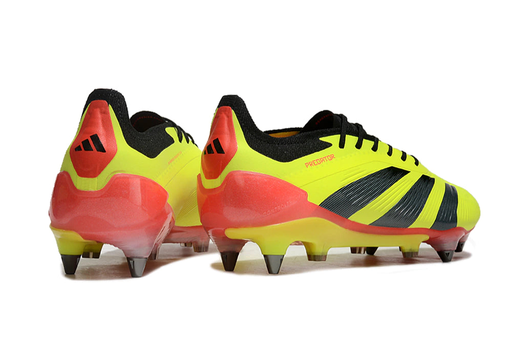 Chuteira Adidas Predator Elite SG - Amarelo/Preto/Laranja