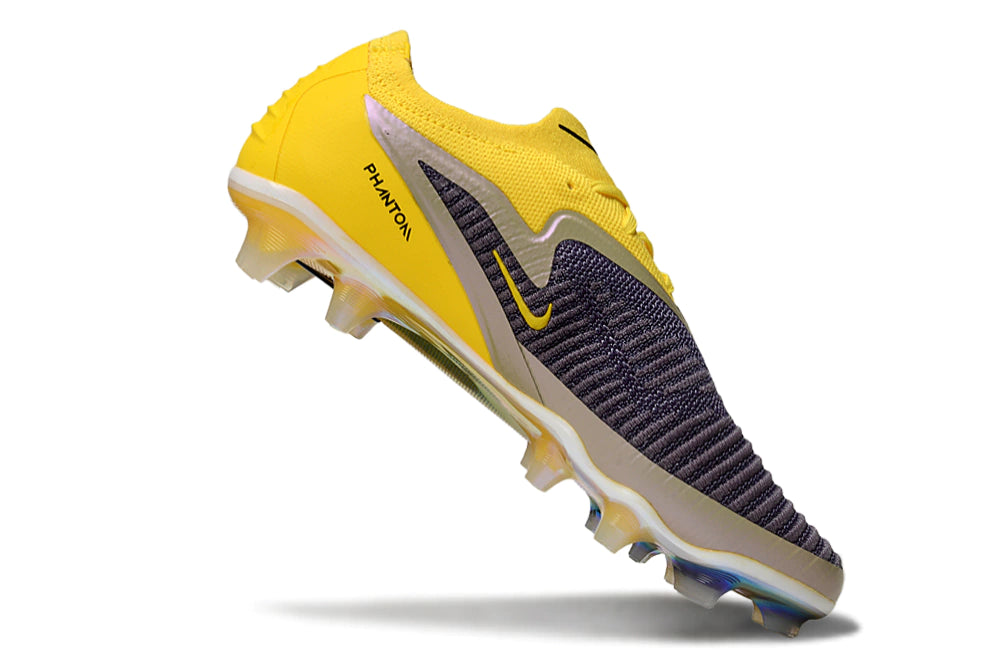Chuteira Campo NIKE Phantom 6 Elite FG - Amarelo/Preto