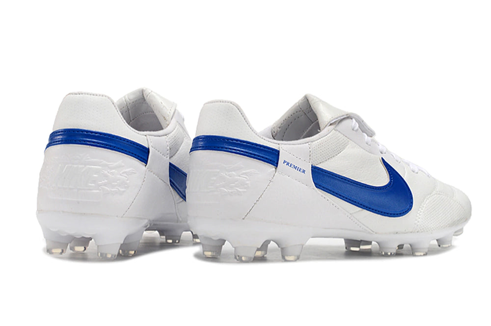 Chuteira Nike Premier 3 FG - Branco/Azul