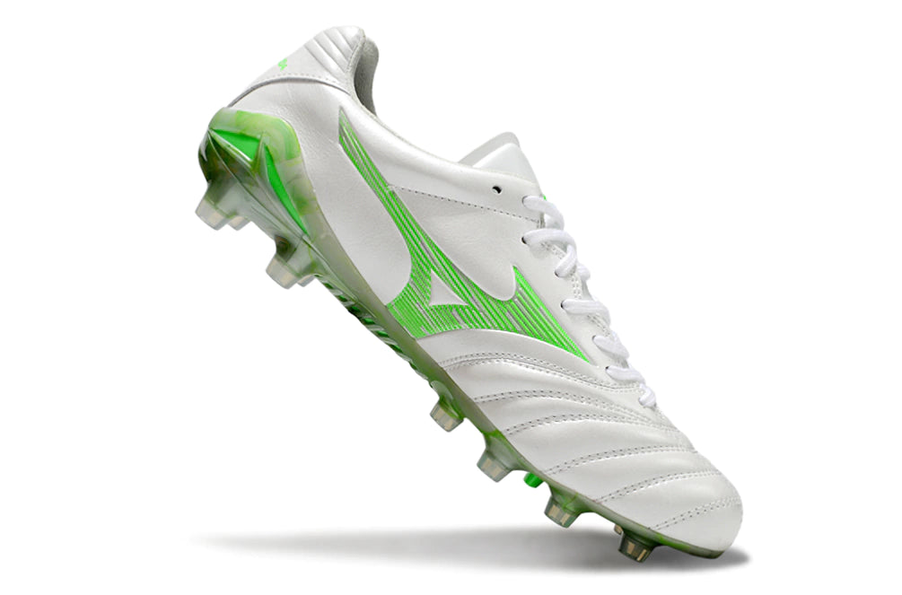 Chuteira Mizuno Morelia Neo 4 Campo - Branco/Verde