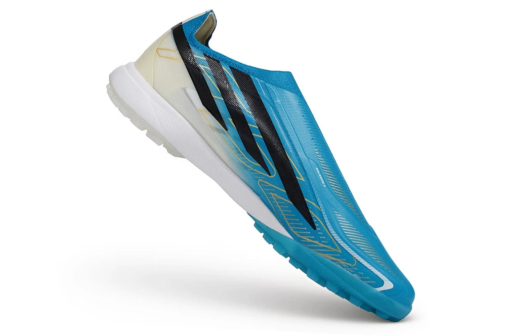 Chuteira Adidas F50 Hyperfast Laceless TF - Azul