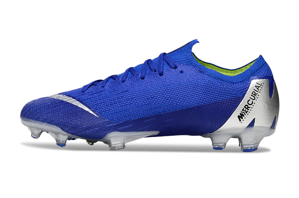 Chuteira Nike Air Zoom Mercurial Vapor 12 Elite FG - Azul/Prata