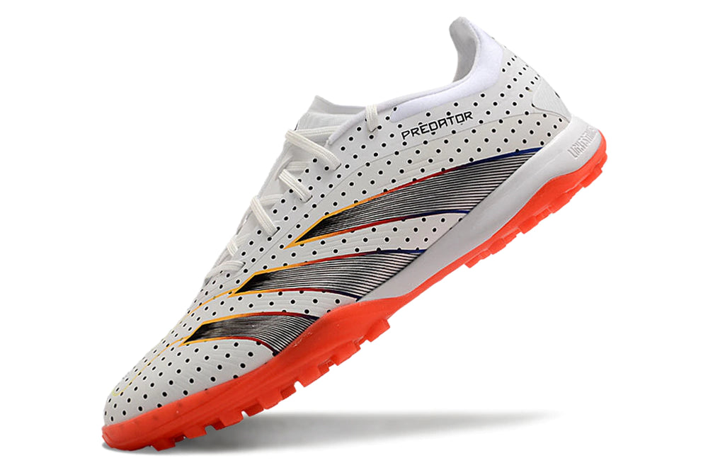 Chuteira Adidas Predator PredStrike Elite Society - Preto/Laranja/Branco
