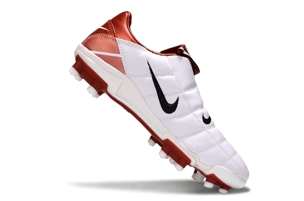 Chuteira Nike Total 90 Campo - Branco/Vermelho