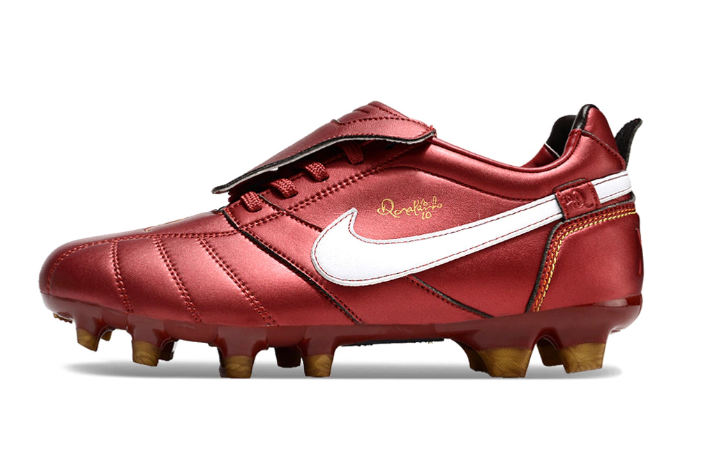 Chuteira Nike Tiempo Legend 10R Elite Campo - Vermelho/Branco