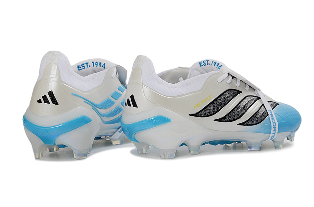 Chuteira Adidas Predator Tongue 26 Elite FG - Azul/Branco