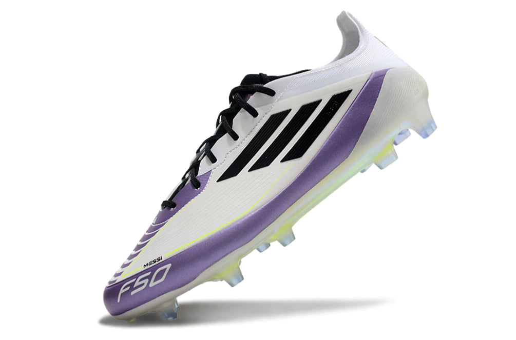 Chuteira Adidas F50 X Campo - Branco/Lilas