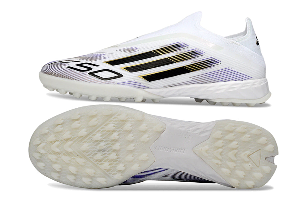Chuteira Adidas F50 Pro Laceless Society - Branco
