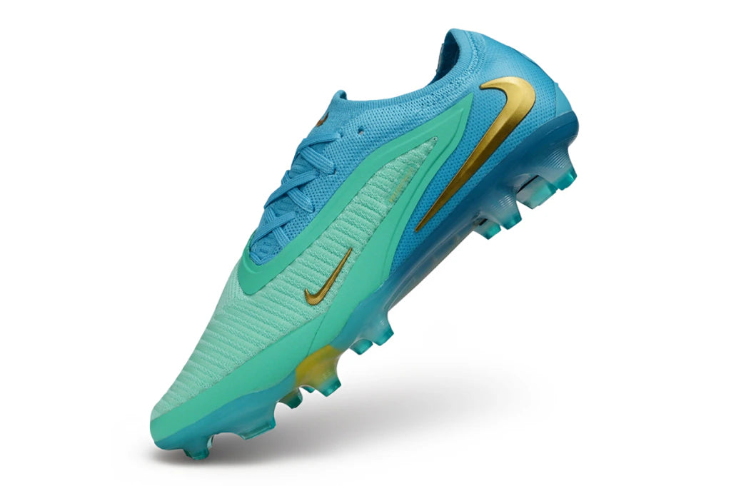 Chuteira Campo NIKE Phantom 6 Elite FG - Azul/Verde