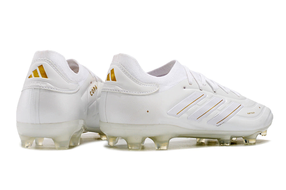 Chuteira Adidas Copa Pure 2 Elite Campo - Branco/Dourado