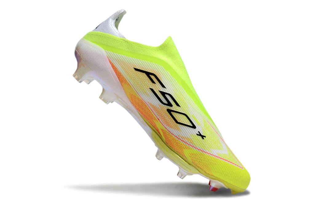 Chuteira Adidas F50+ Elite Campo - Verde/Vermelho