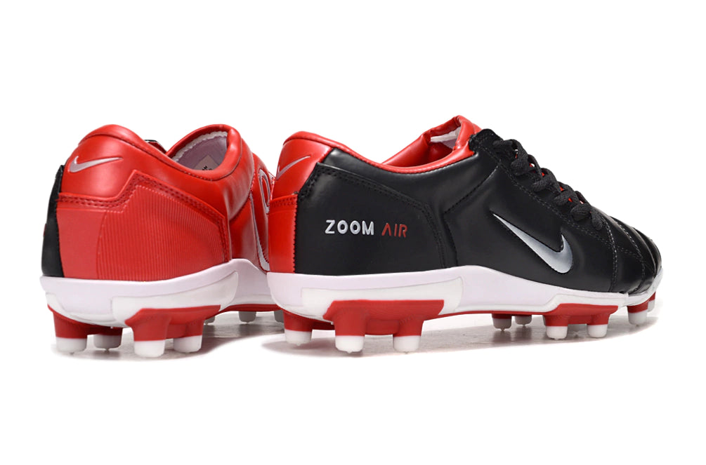 Chuteira Nike Total 90 Campo - Preto/Vermelho