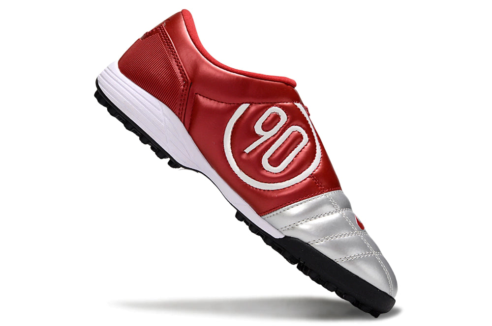 Chuteira Nike Total 90 Society - Prata/Vermelho