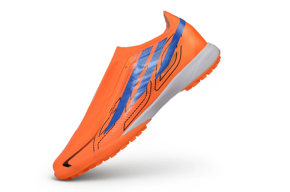 Chuteira Adidas F50 Hyperfast Laceless TF - Laranja
