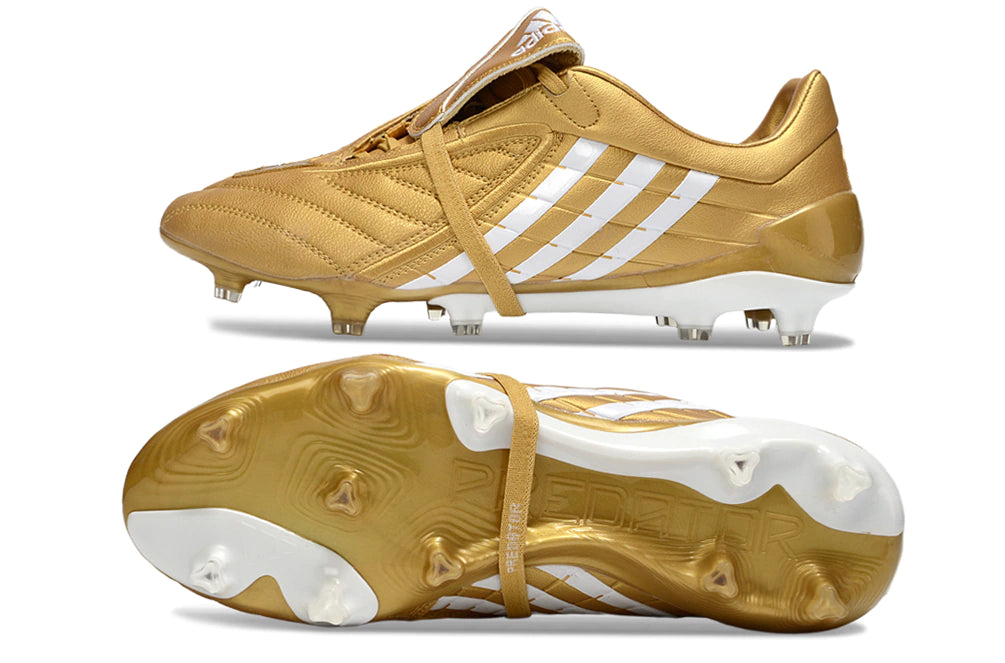 Chuteira Adidas Predator Accelerator FG - Dourado