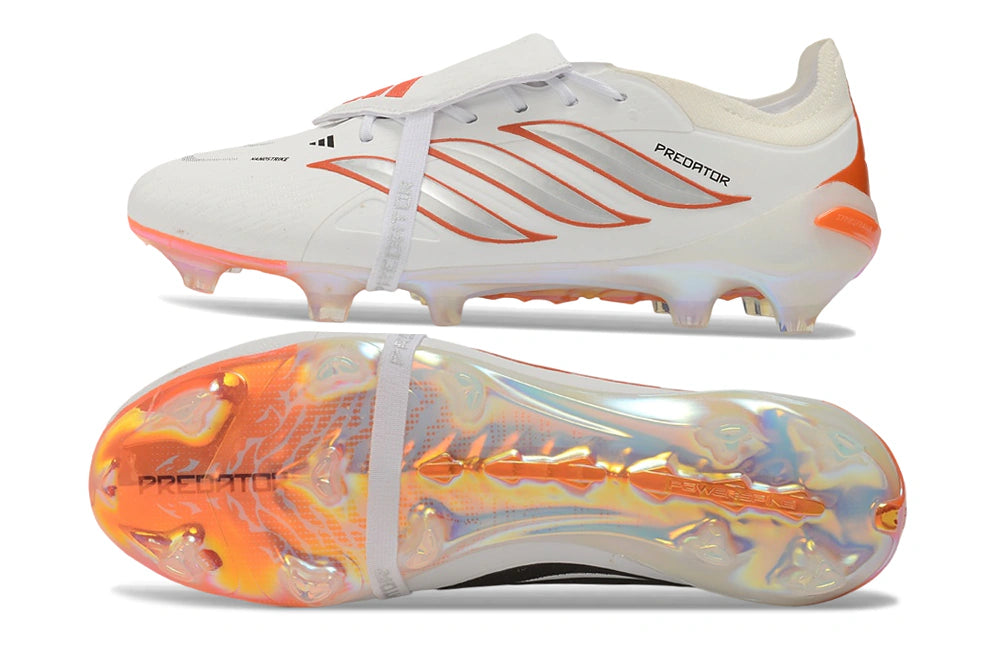 Chuteira Adidas Predator Tongue 26 Elite FG - Branco