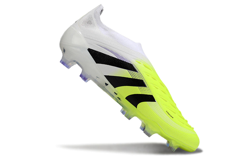 Chuteira Adidas Predator Elite 25 Laceless Campo - Branco/Verde