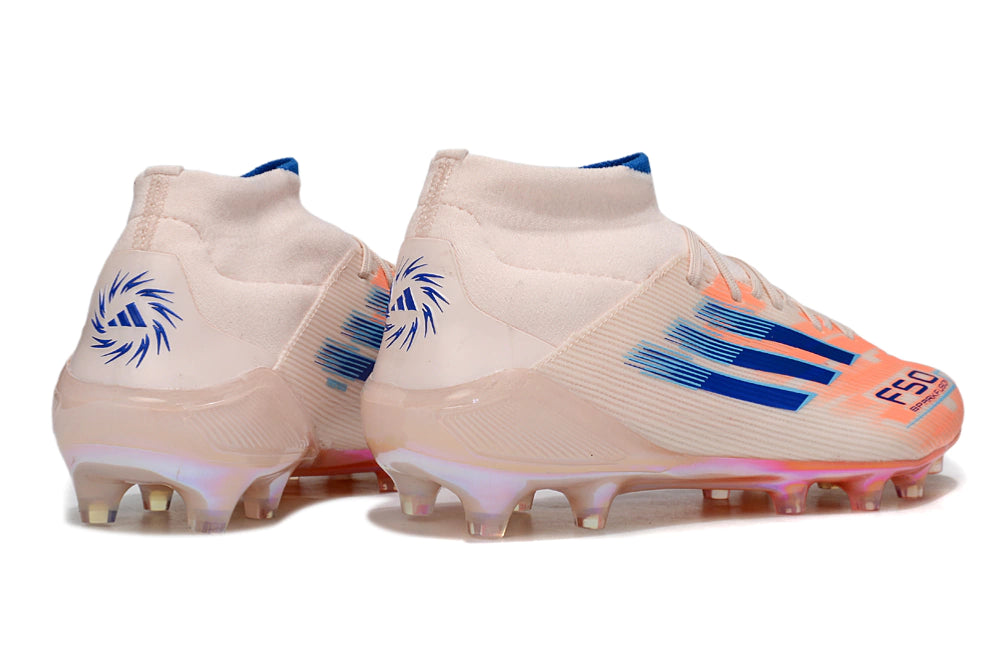 Chuteira Adidas F50 Elite Mid Campo - Rosa/Laranja