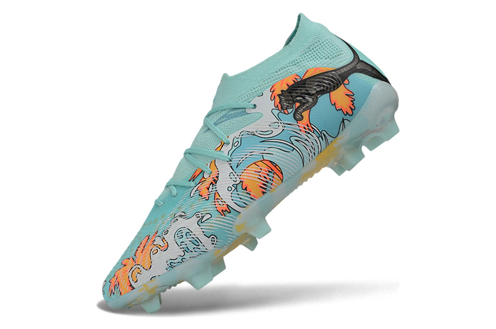 Chuteira Puma Future 8 Ultimate Low Campo FG - Azul
