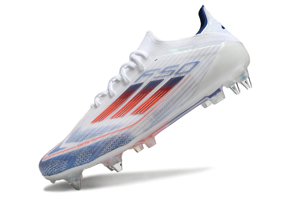 Chuteira Adidas F50 Elite SG - Branco/Azul