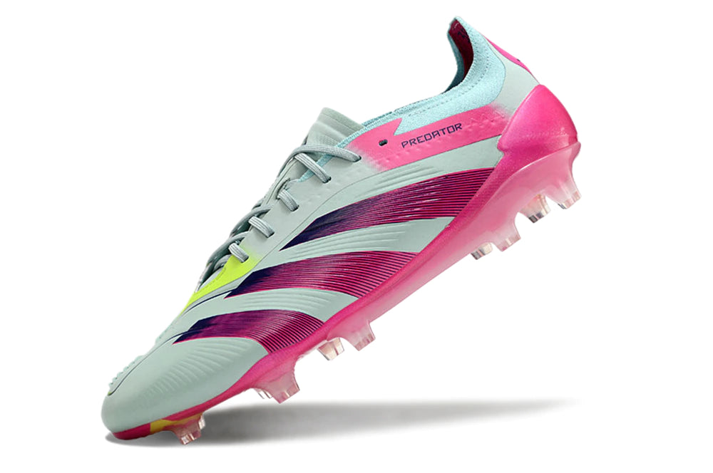 Chuteira Adidas Predator Elite Campo FG - Azul/Rosa