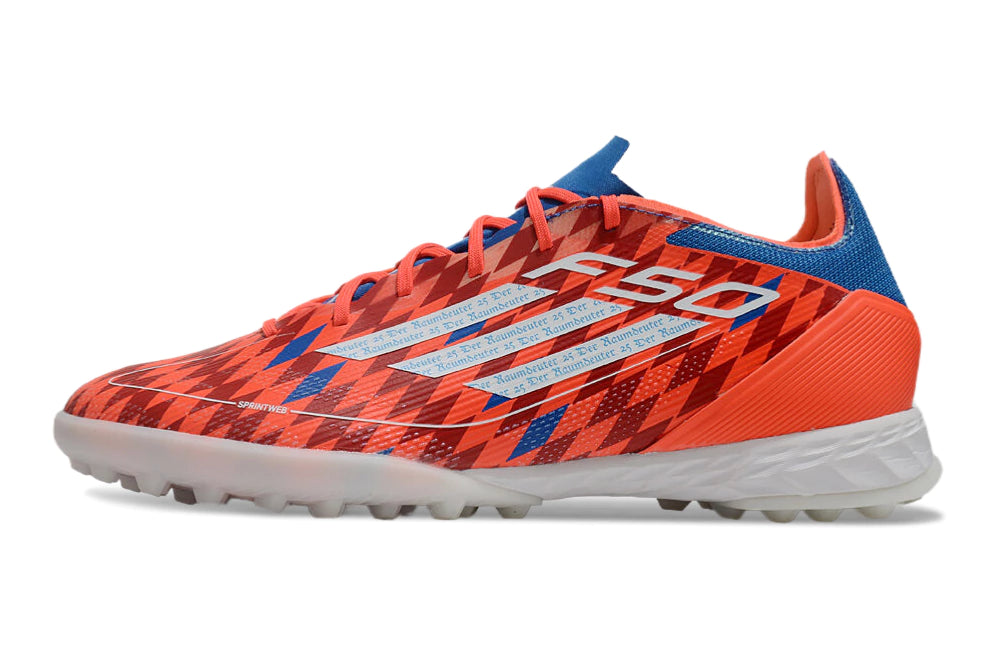 Chuteira Adidas X F50 Pro Society - Laranja/Vermelho/Azul