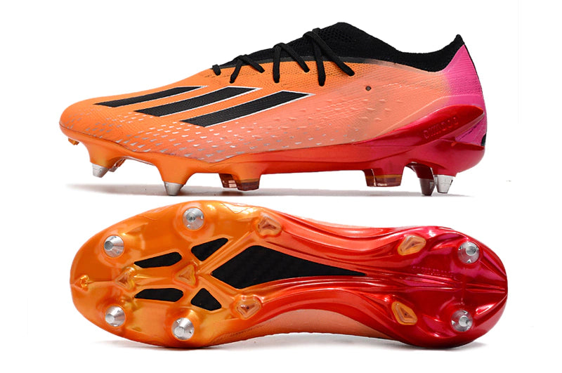 Chuteira Adidas X Speedportal.1 SG - Laranja/Rosa